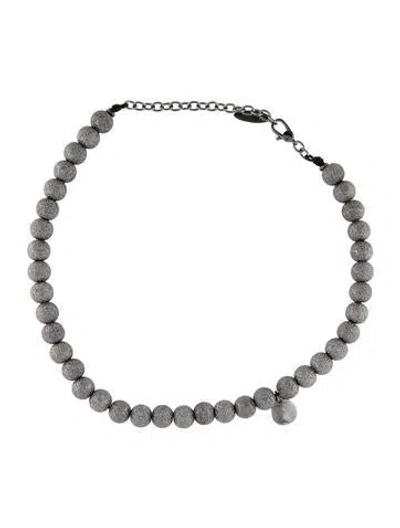 Pre-owned Brunello Cucinelli Beaded Necklace, 18" In Multi