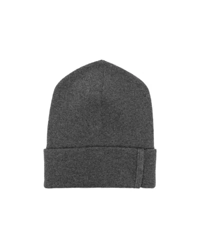 Brunello Cucinelli Beaded Ribbed Cashmere Beanie In Black