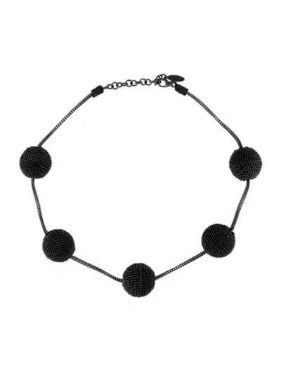 Pre-owned Brunello Cucinelli Beaded Station Necklace, 17.75" In Multi