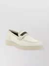 Brunello Cucinelli Beaded Strap Loafers Block Sole
