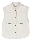 Brunello Cucinelli Beaded-trim Denim Jacket In Neutrals