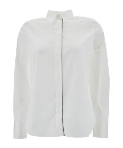 BRUNELLO CUCINELLI BRUNELLO CUCINELLI STRAIGHT-POINT COLLARED BUTTONED SHIRT