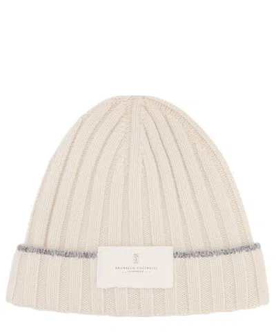 Brunello Cucinelli Beanie In Beige