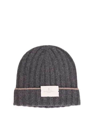 BRUNELLO CUCINELLI BEANIE CASHMERE HAT