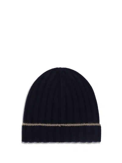 Brunello Cucinelli Beanie Hat In Blue