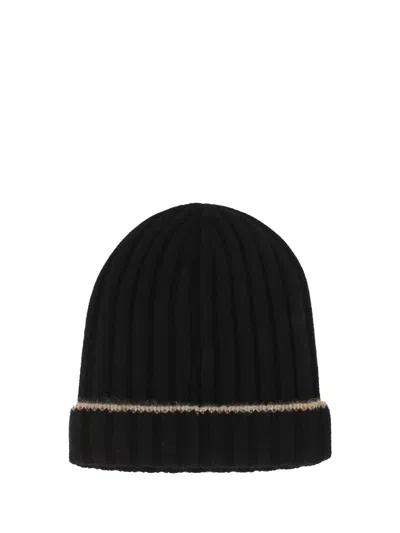 Brunello Cucinelli Beanie Hat In Black