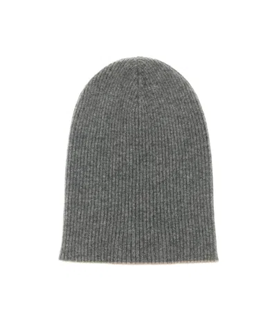 BRUNELLO CUCINELLI BRUNELLO CUCINELLI RIBBED KNITTED BEANIE