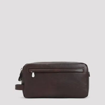 Brunello Cucinelli Beauty Bag In Brown