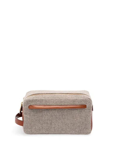 Brunello Cucinelli Beauty Case In Gray