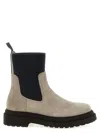 Brunello Cucinelli Women Precious Loop Detail Ankle Boots In Neutral