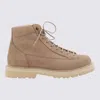 Brunello Cucinelli Nubuck Hiking Boots In Beige