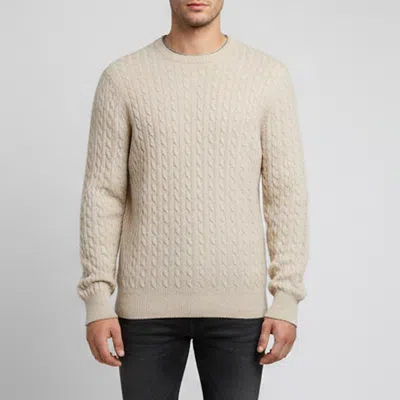 Pre-owned Brunello Cucinelli Beige Cable Knit Cashmere Vanise Crewneck Sweater Xxxl