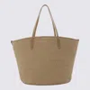 BRUNELLO CUCINELLI BEIGE CANVAS TOTE BAG