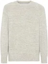 Brunello Cucinelli Soft Wool And Cashmere Sweater In Beige