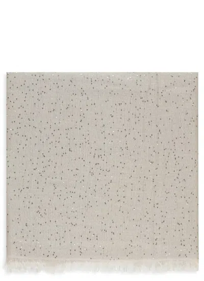 BRUNELLO CUCINELLI BRUNELLO CUCINELLI BEIGE CASHMERE SCARF