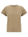 Brunello Cucinelli Beige Cashmere Solid T-shirt
