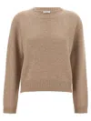 Brunello Cucinelli Sequin Sweater Sweaters And Cardigans In Beige