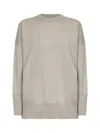 Brunello Cucinelli Women Beige Cashmere Sweater With Monili