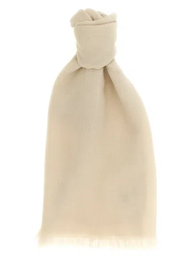 BRUNELLO CUCINELLI BRUNELLO CUCINELLI BEIGE CASHMERE WOMEN'S SCARF