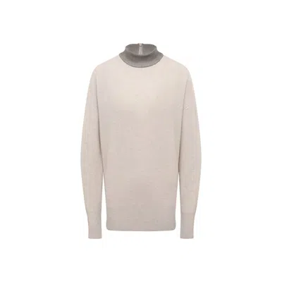 Brunello Cucinelli Beige Cashmere Women's Sweater In Sand