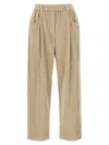 Brunello Cucinelli Corduroy Trousers Pants Beige In Beige