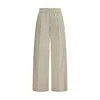 Brunello Cucinelli Elasticated Palazzo Pants In Gray