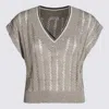 Brunello Cucinelli Beige Cotton Knitwear In Beige Freddo