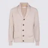 Brunello Cucinelli Sciallato Cotton Knit Cardigan In Juta
