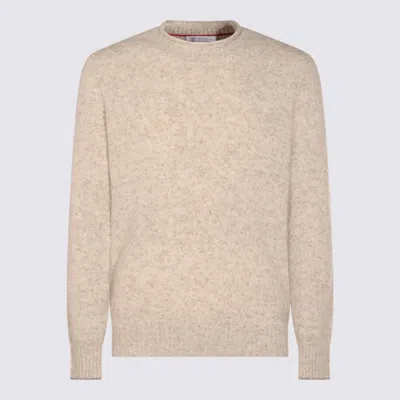 BRUNELLO CUCINELLI BEIGE COTTON KNITWEAR