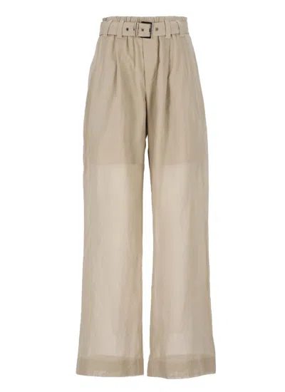 BRUNELLO CUCINELLI BRUNELLO CUCINELLI BEIGE COTTON PANTS