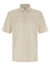 Brunello Cucinelli Classic Cotton Jersey Polo Shirt In Brown