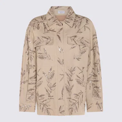 Brunello Cucinelli Beige Cotton Shirt