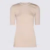 Brunello Cucinelli Beige Cotton Stretch T-shirt