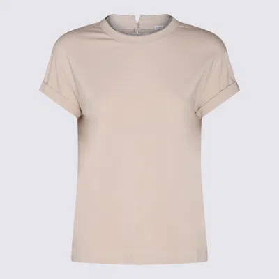Brunello Cucinelli Beige Cotton T-shirt