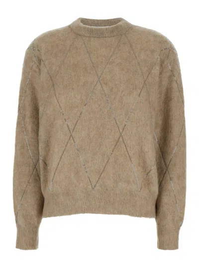 Brunello Cucinelli Sweaters In Beige