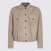 Brunello Cucinelli Linen-blend Denim Jacket