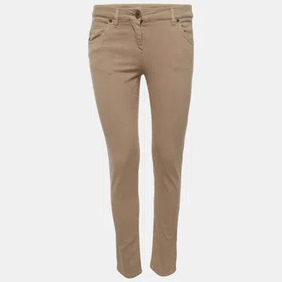 Pre-owned Brunello Cucinelli Beige Denim Straight Fit Jeans S/waist 30" In Sand