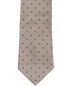 Brunello Cucinelli Beige Dots Silk Tie