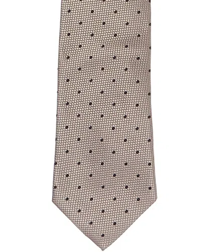 BRUNELLO CUCINELLI BRUNELLO CUCINELLI BEIGE DOTS SILK TIE