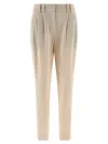 Brunello Cucinelli Equestrian Pants Beige In Neutral