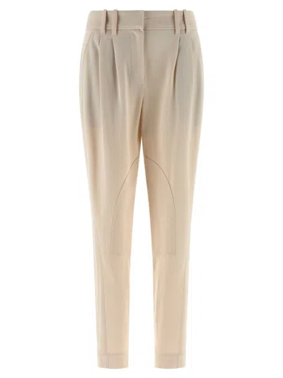 BRUNELLO CUCINELLI BEIGE EQUESTRIAN PANTS