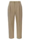 Brunello Cucinelli Single-pleat Straight-leg Trousers In Beige
