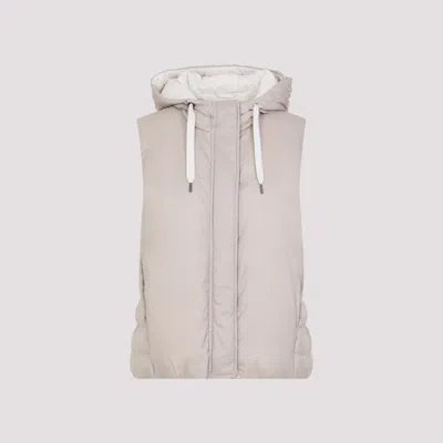 BRUNELLO CUCINELLI BEIGE HOOD VEST