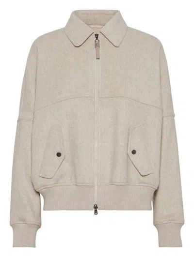 BRUNELLO CUCINELLI BRUNELLO CUCINELLI BEIGE JACKET