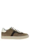 Brunello Cucinelli Suede Luxe Sneakers Rubber Sole In Brown
