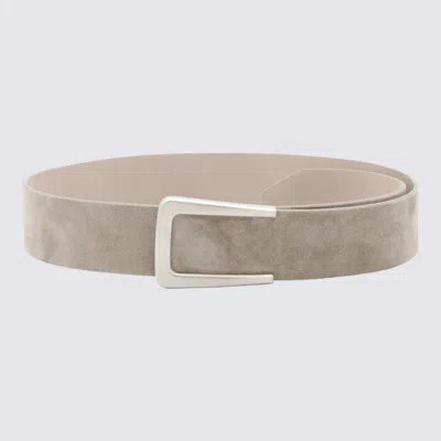 Brunello Cucinelli Beige Leather Belt