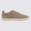 Brunello Cucinelli Men's Washed Suede Trainers With Latex Sole Sneaker