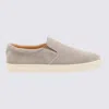 Brunello Cucinelli Light Beige Suede Slip-ons Men
