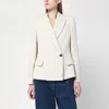 Brunello Cucinelli Tailored Blazer With Classic Lapel In Beige