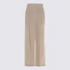 Brunello Cucinelli Beige Lurex Wide Pants